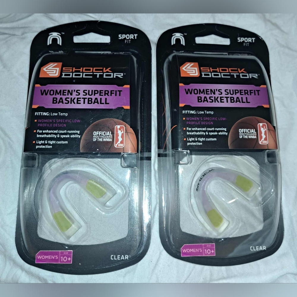 🆕SHOCK DOCTOR Bundle Women's SuperFit Basketball Mouth guard Adult